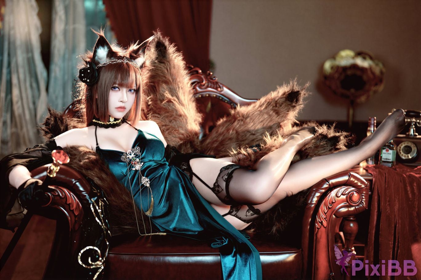 Cosplayer Half half son azur lane Amagi Fall of the Throne PixiBB.COM 016