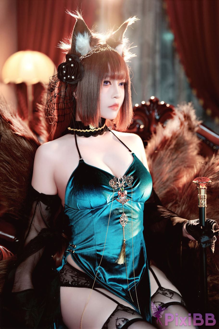 Cosplayer Half half son azur lane Amagi Fall of the Throne PixiBB.COM 028