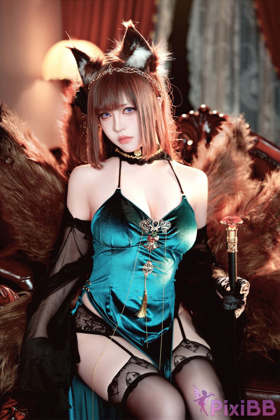 Cosplayer Half half son azur lane Amagi Fall of the Throne PixiBB.COM 029