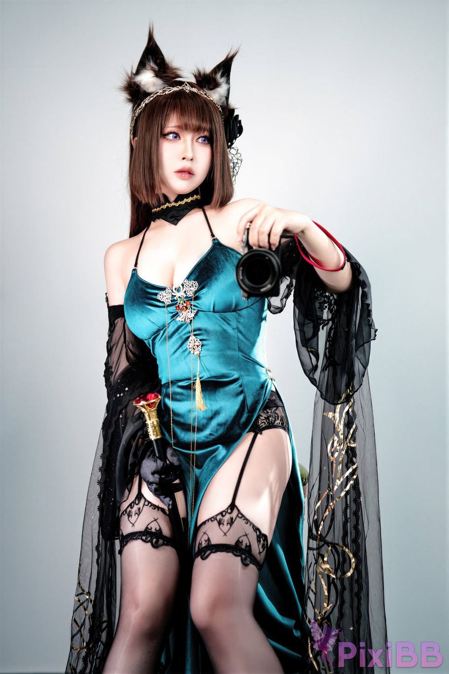 Cosplayer Half half son azur lane Amagi Fall of the Throne PixiBB.COM 040