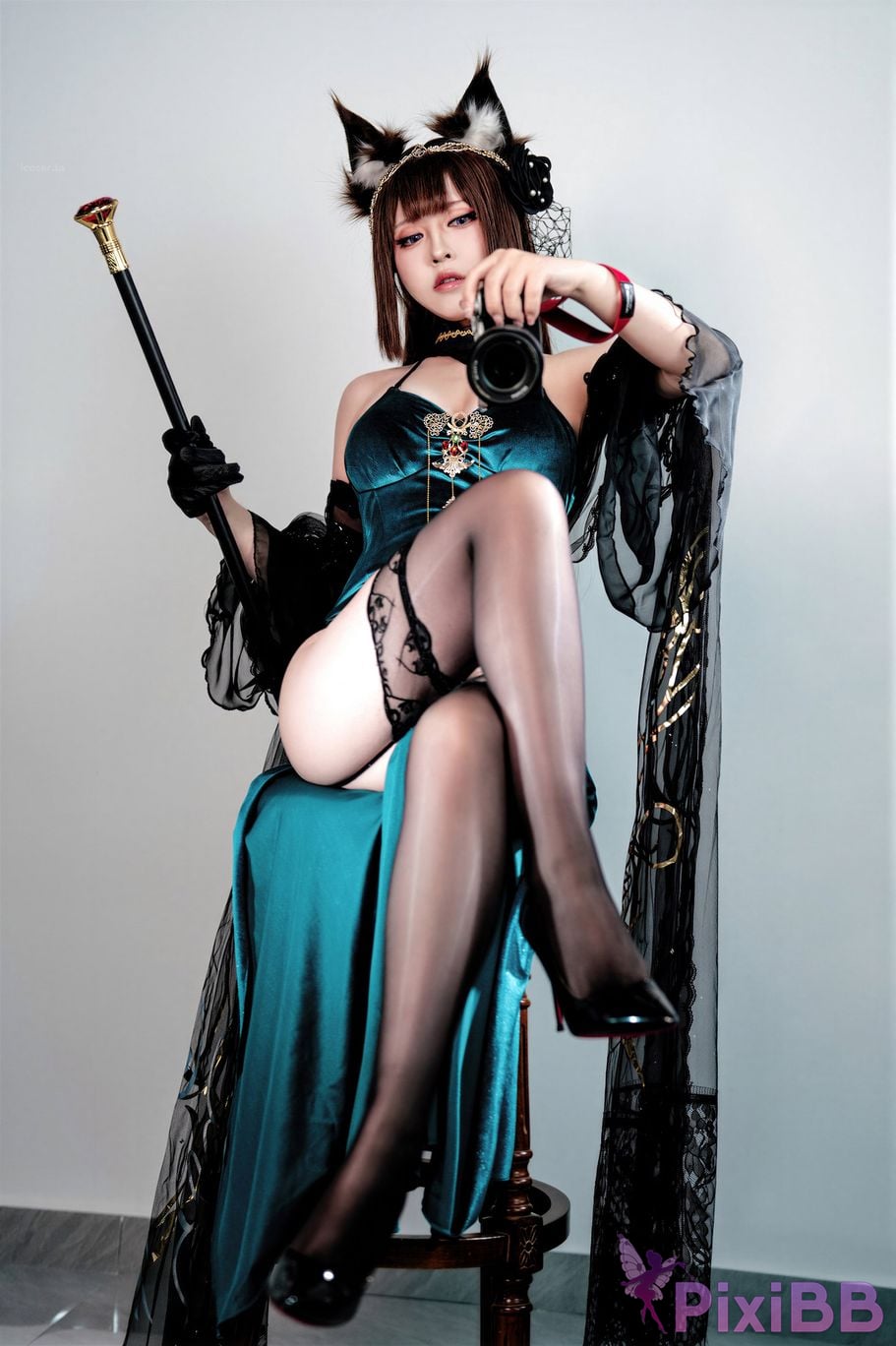 Cosplayer Half half son azur lane Amagi Fall of the Throne PixiBB.COM 043