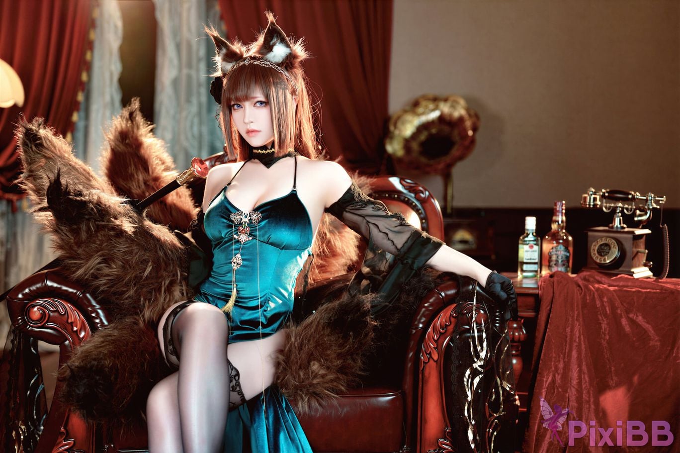 Cosplayer Half half son azur lane Amagi Fall of the Throne PixiBB.COM 045