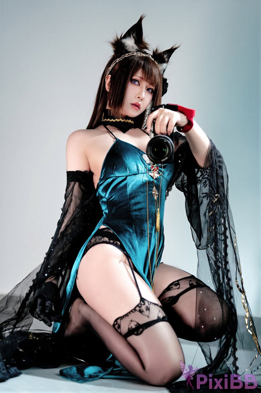 Cosplayer Half half son azur lane Amagi Fall of the Throne PixiBB.COM 048