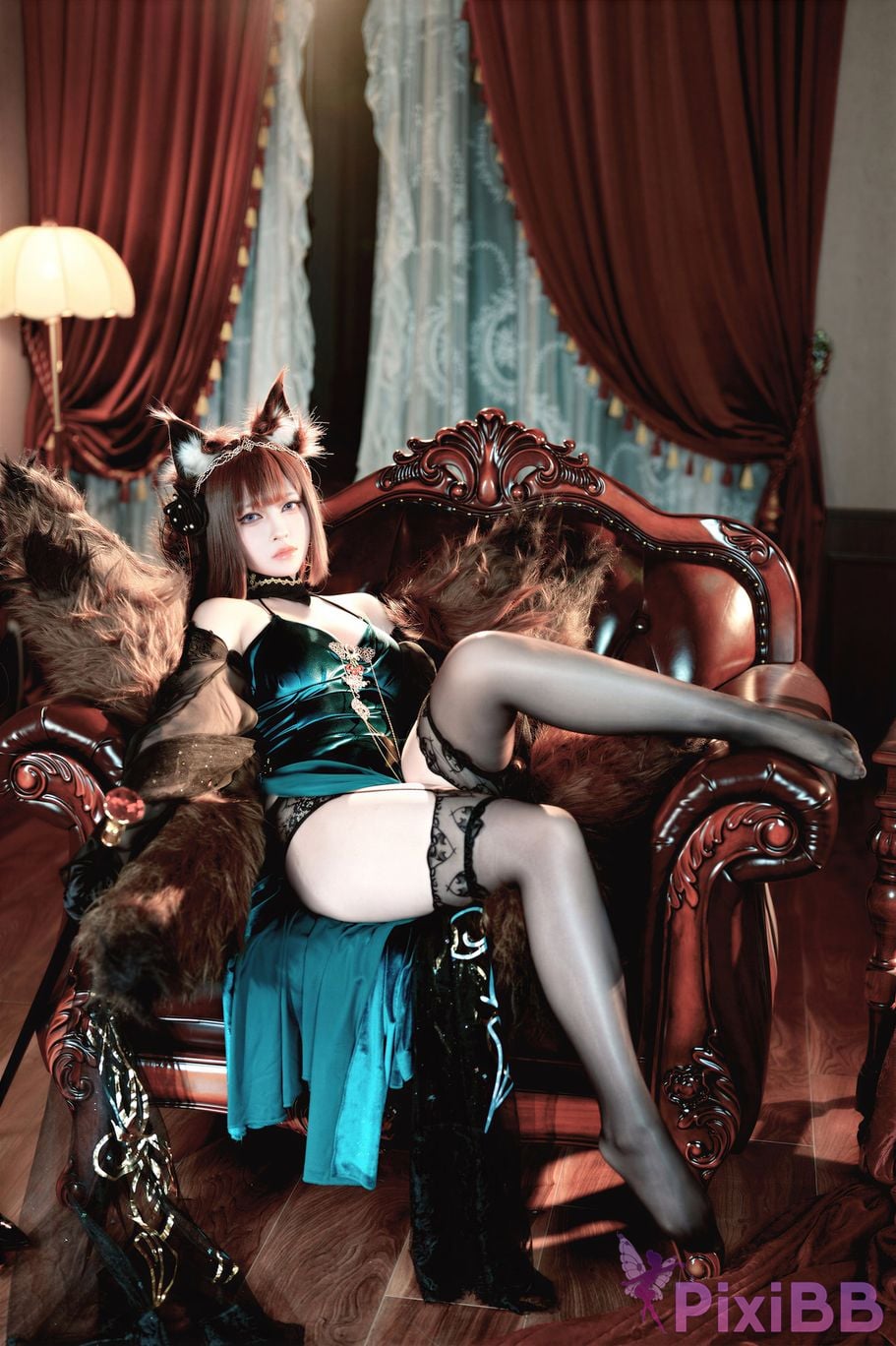 Cosplayer Half half son azur lane Amagi Fall of the Throne PixiBB.COM 062