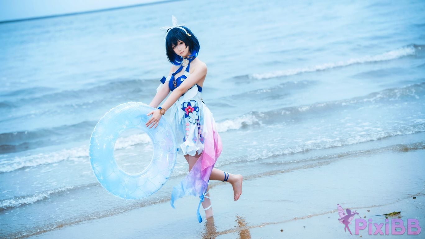 Cosplayer Seele Mai The story of waves on the other side Hill beach PixiBB.COM 002