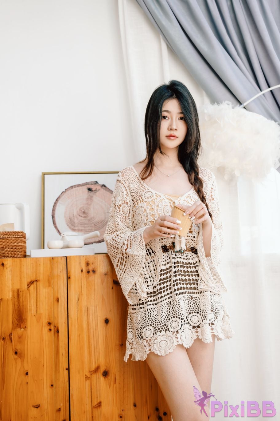 Cosplayer every year Nnian hibiscus flower PixiBB.COM 001