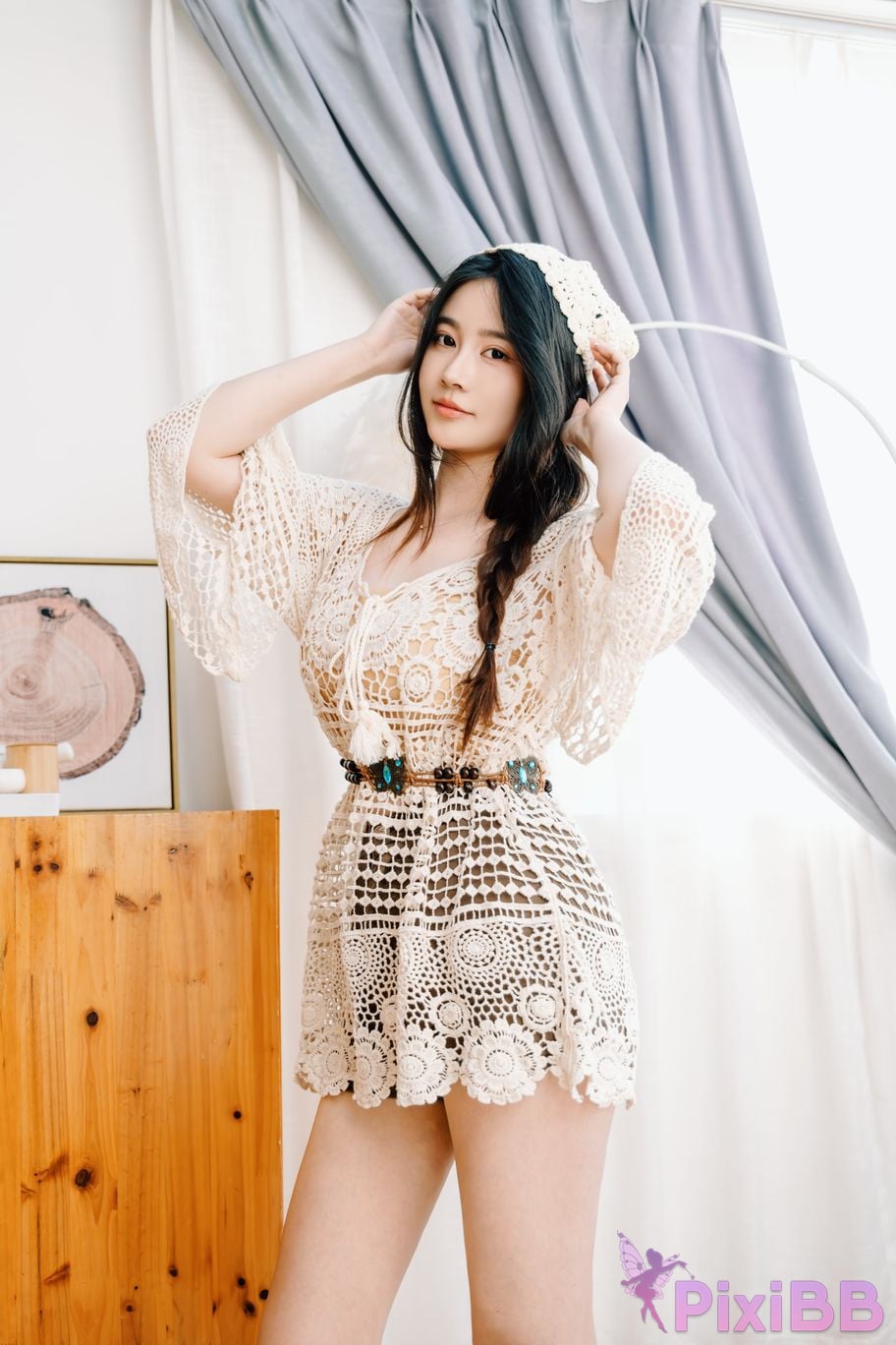 Cosplayer every year Nnian hibiscus flower PixiBB.COM 002