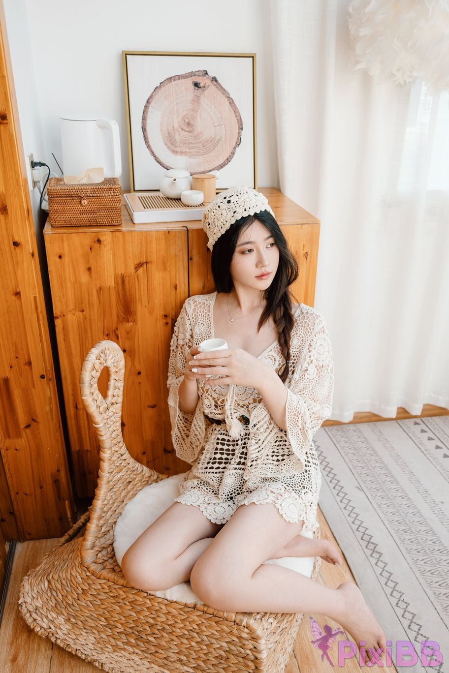 Cosplayer every year Nnian hibiscus flower PixiBB.COM 012