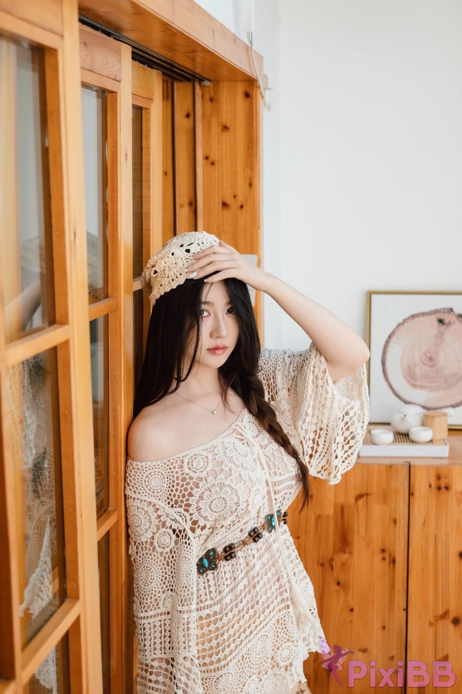 Cosplayer every year Nnian hibiscus flower PixiBB.COM 030