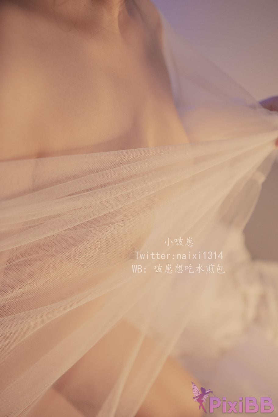 Cosplayer Roe deer rice NaiXiloli hazy white PixiBB.COM 008