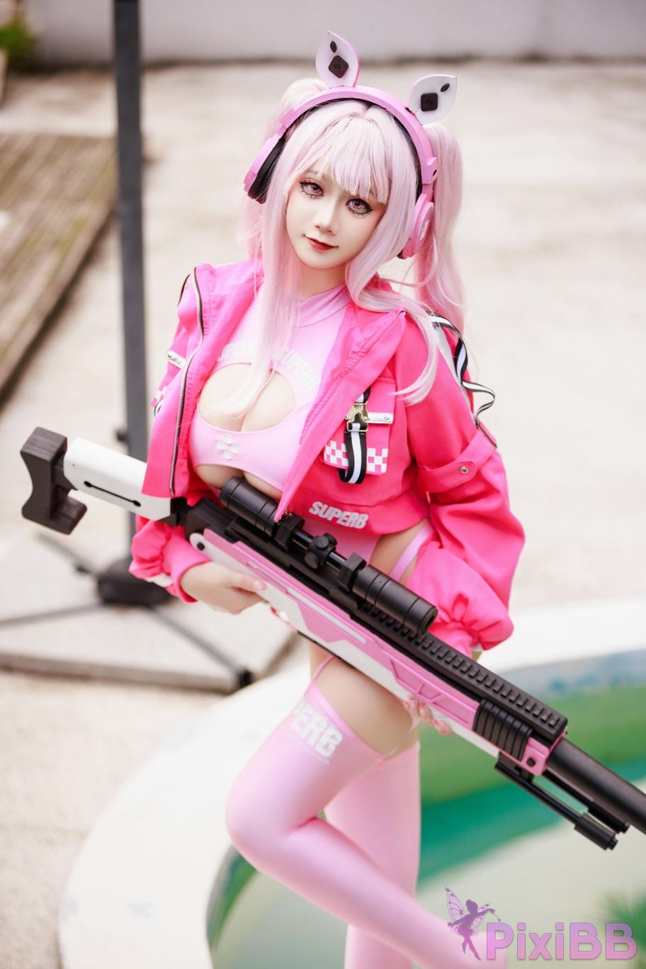 Cosplayer A Xuexue alice swimsuit PixiBB.COM 066