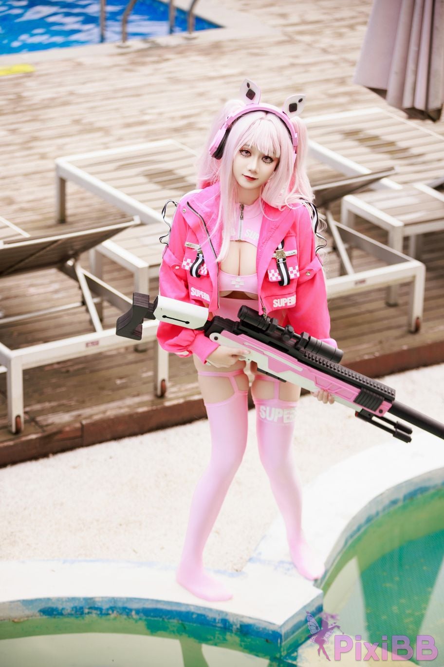 Cosplayer A Xuexue alice swimsuit PixiBB.COM 067