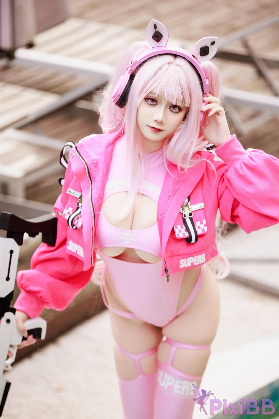 Cosplayer A Xuexue alice swimsuit PixiBB.COM 068