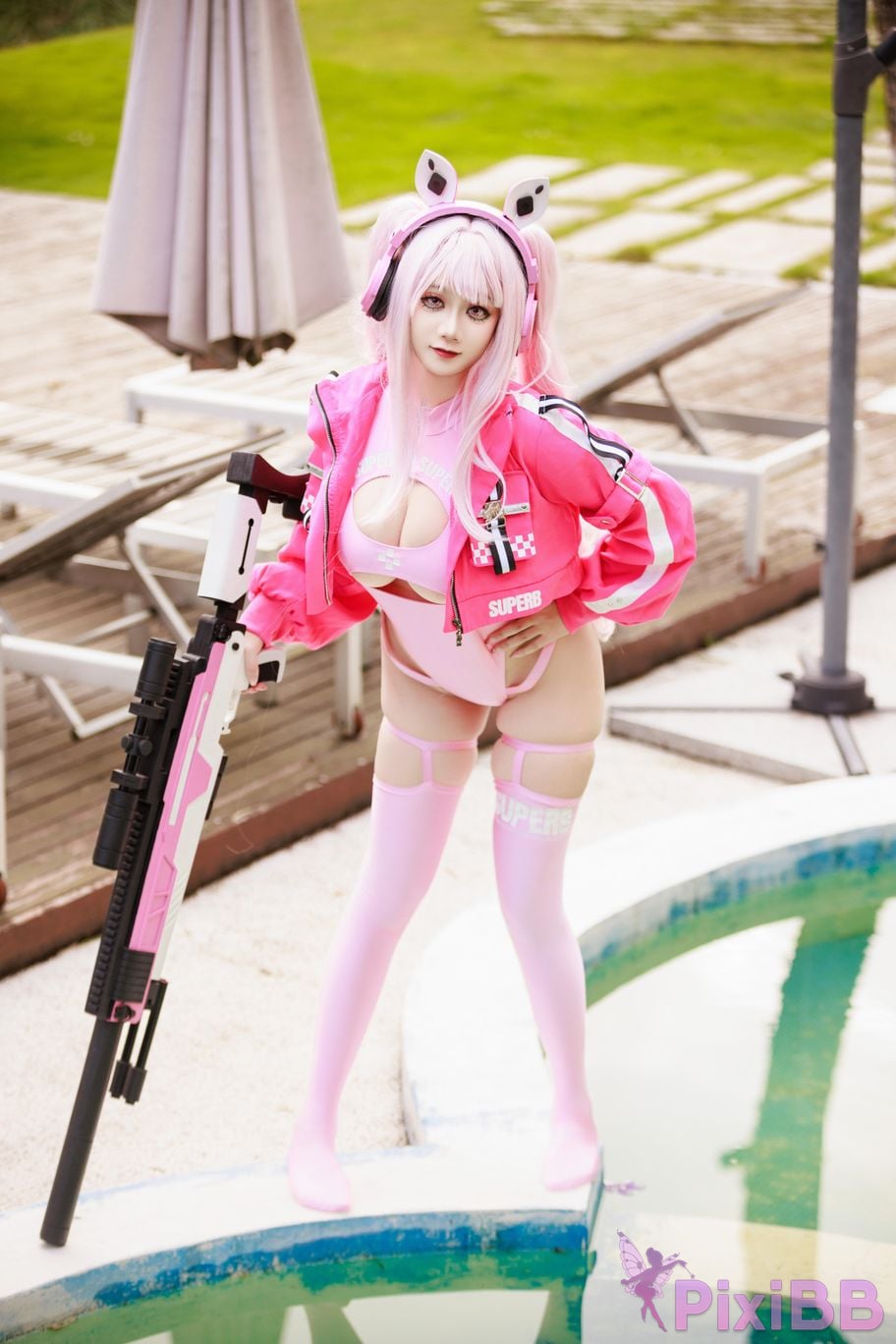 Cosplayer A Xuexue alice swimsuit PixiBB.COM 070