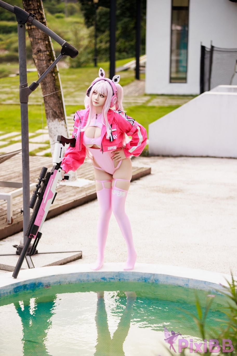 Cosplayer A Xuexue alice swimsuit PixiBB.COM 072