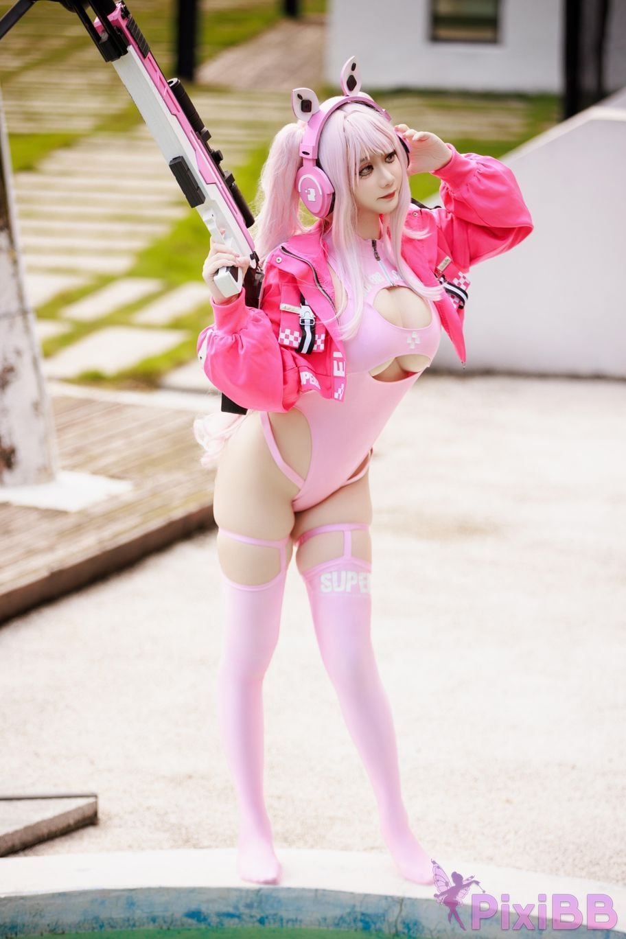 Cosplayer A Xuexue alice swimsuit PixiBB.COM 074