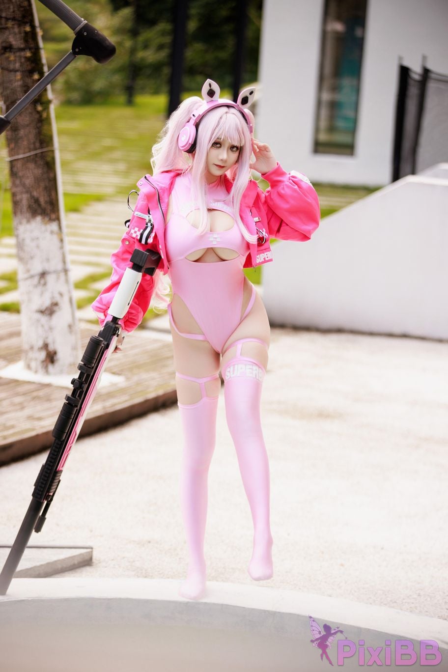 Cosplayer A Xuexue alice swimsuit PixiBB.COM 075