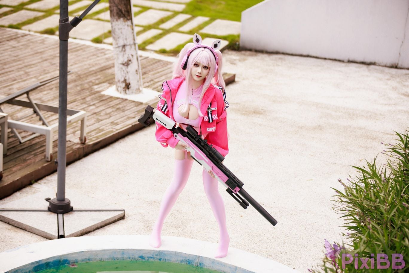 Cosplayer A Xuexue alice swimsuit PixiBB.COM 076