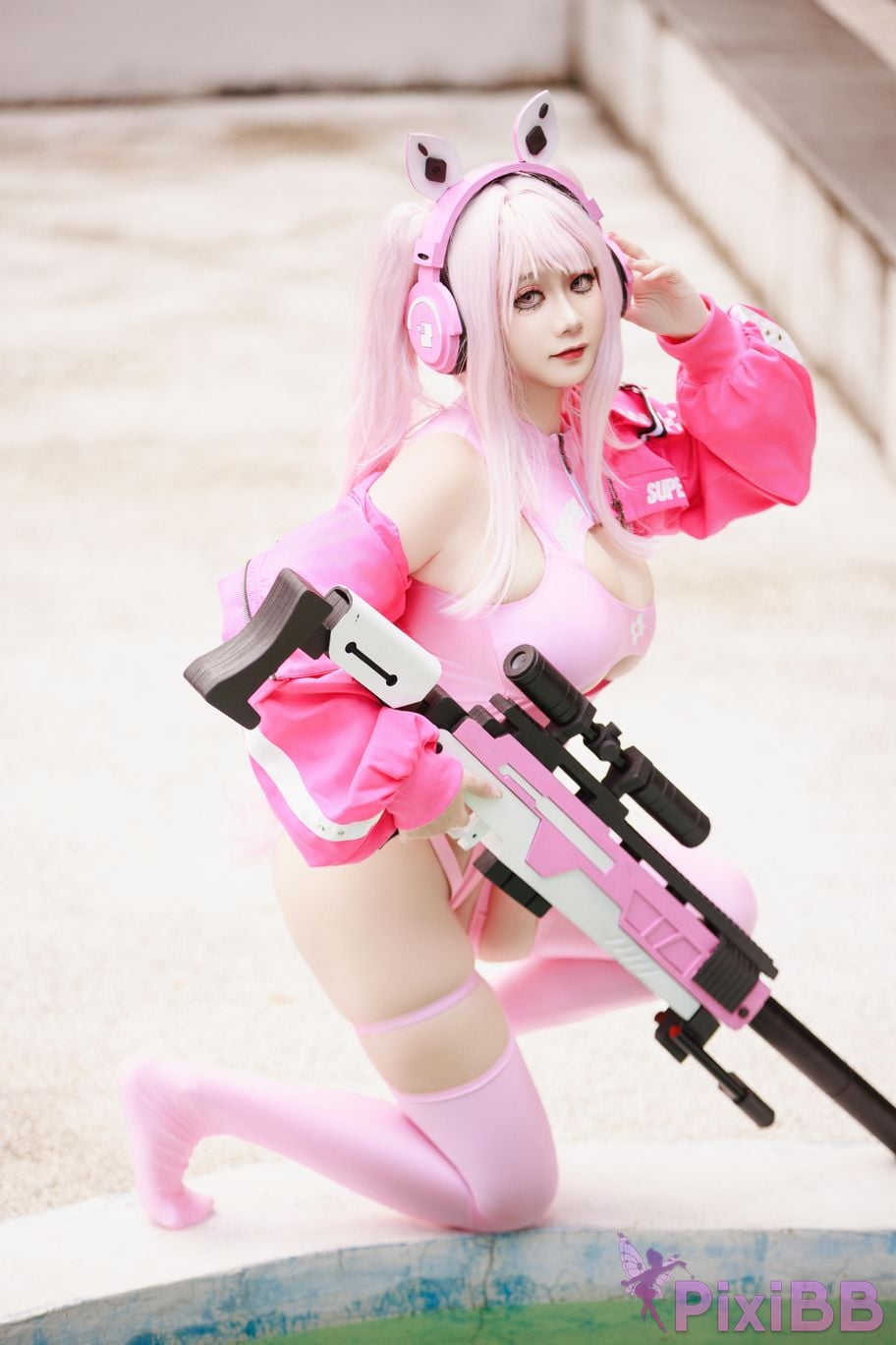 Cosplayer A Xuexue alice swimsuit PixiBB.COM 078