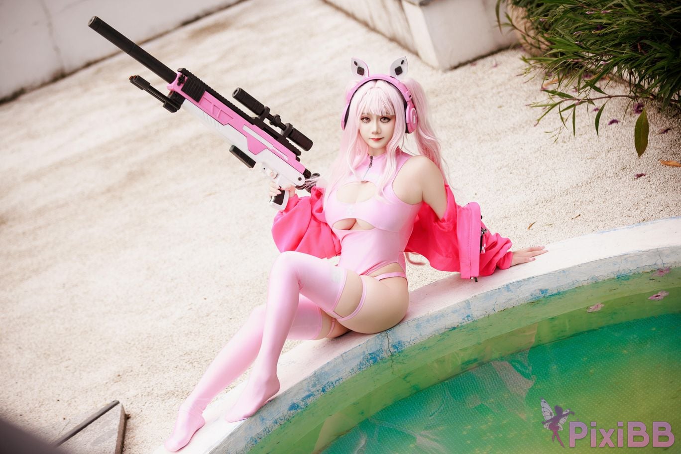 Cosplayer A Xuexue alice swimsuit PixiBB.COM 079