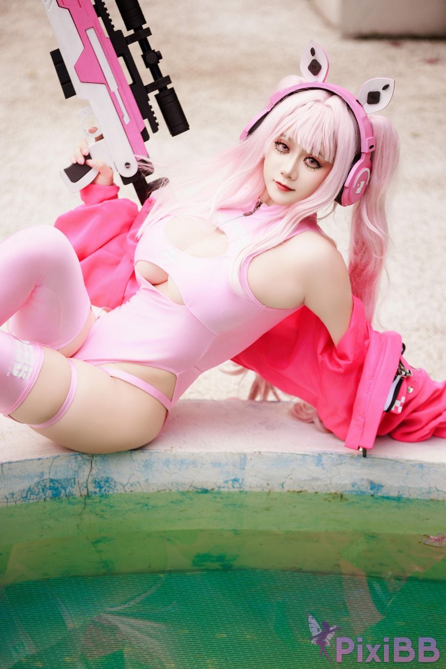 Cosplayer A Xuexue alice swimsuit PixiBB.COM 080