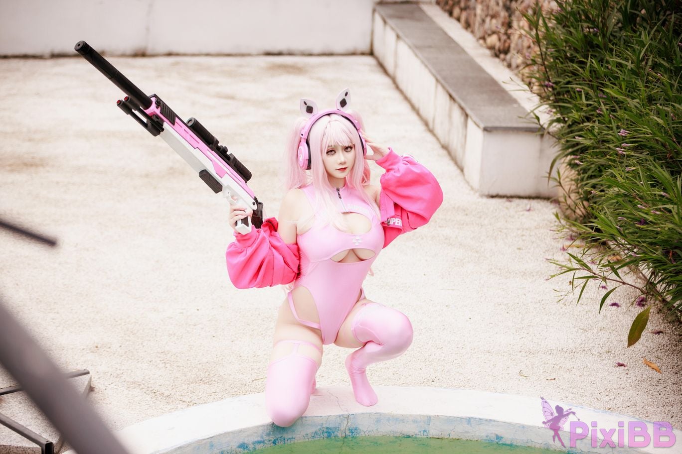 Cosplayer A Xuexue alice swimsuit PixiBB.COM 082