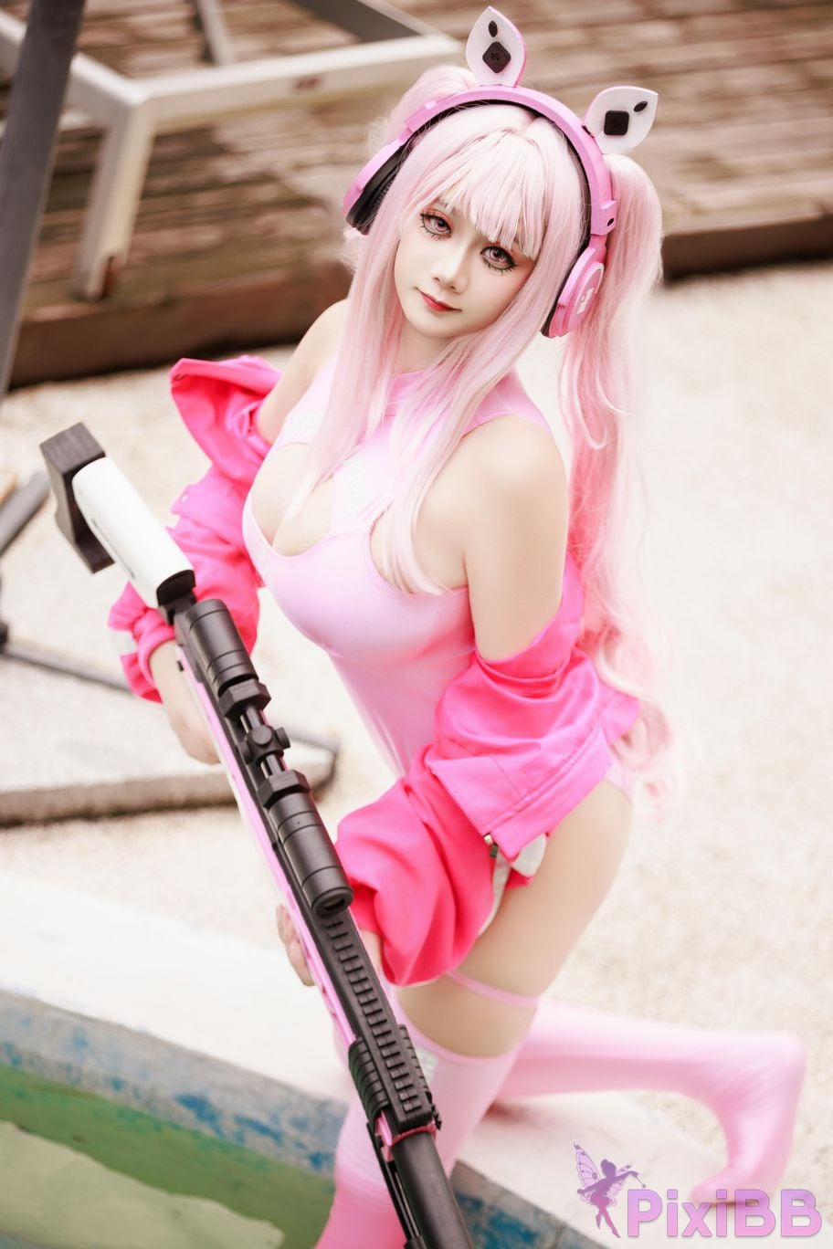 Cosplayer A Xuexue alice swimsuit PixiBB.COM 083