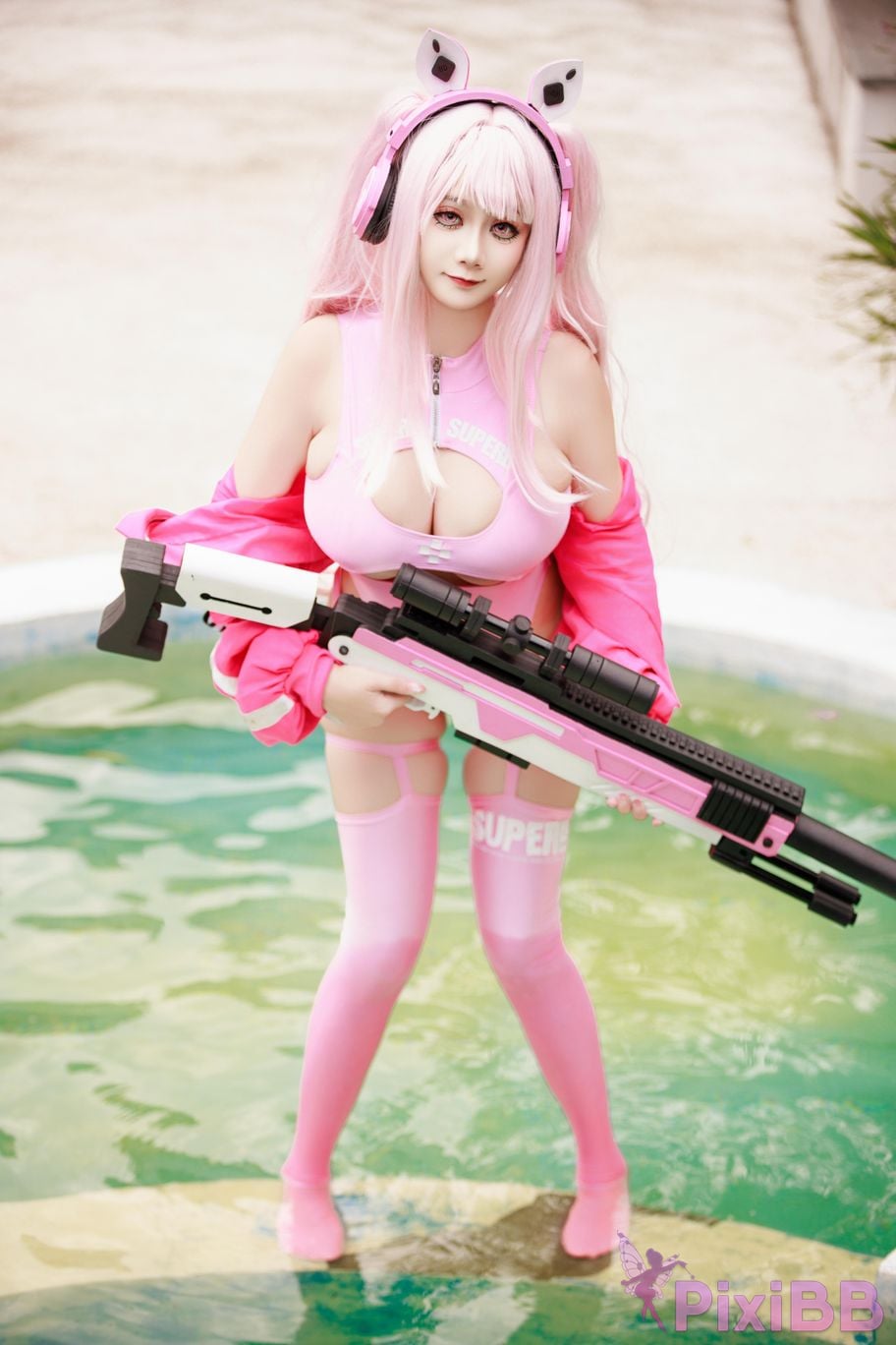 Cosplayer A Xuexue alice swimsuit PixiBB.COM 087