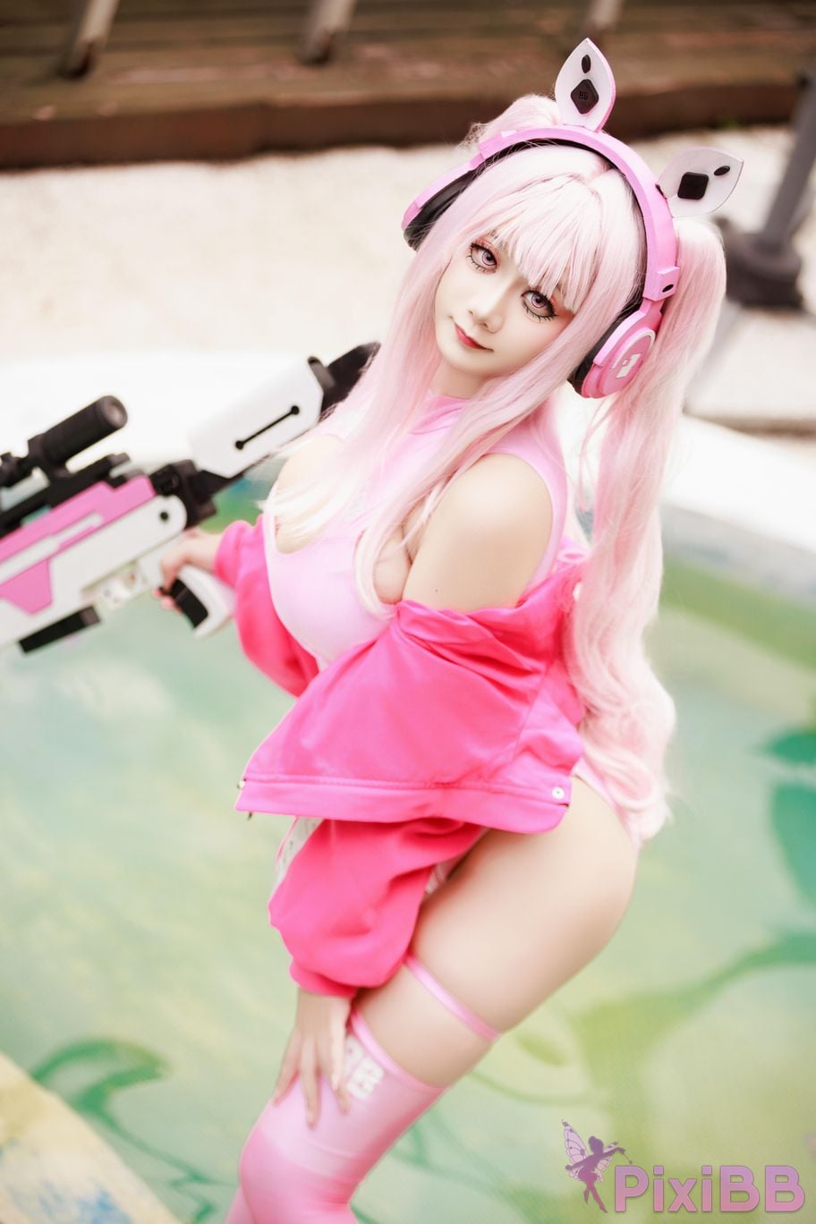 Cosplayer A Xuexue alice swimsuit PixiBB.COM 090