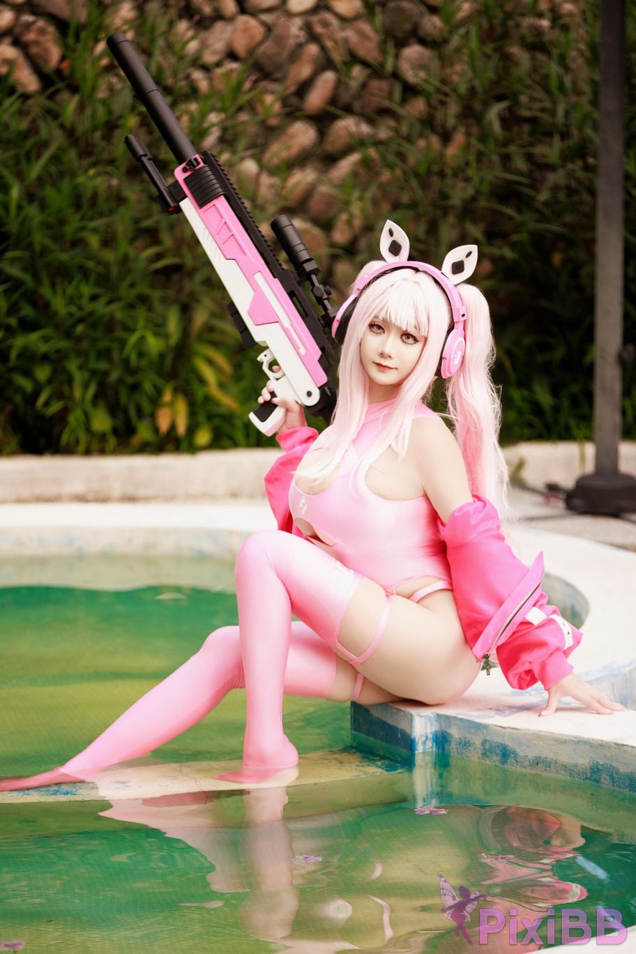 Cosplayer A Xuexue alice swimsuit PixiBB.COM 093