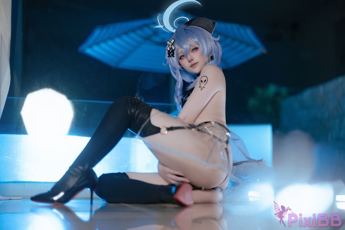 Cosplayer Island fish Yazi fan transparent nurse PixiBB.COM 018