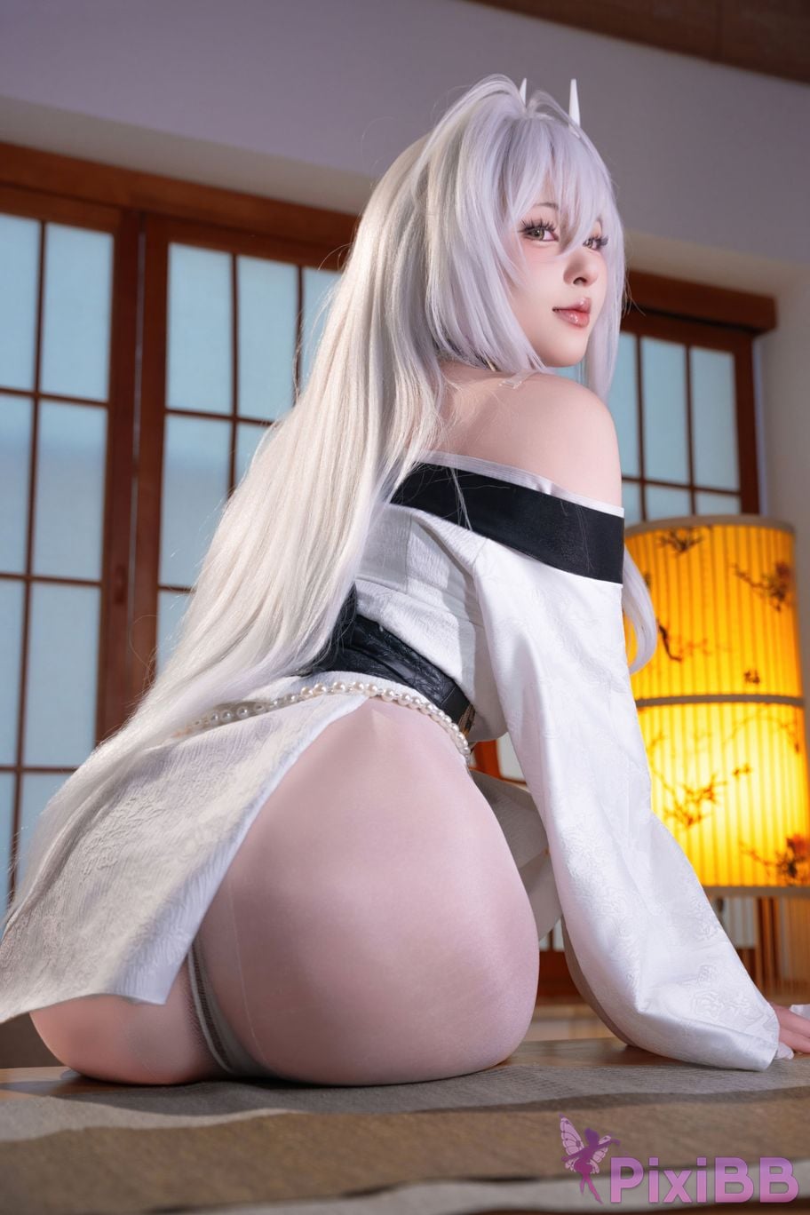 Cosplayer Yuno Shimizu azur lane Hakuho Kimono PixiBB.COM 010