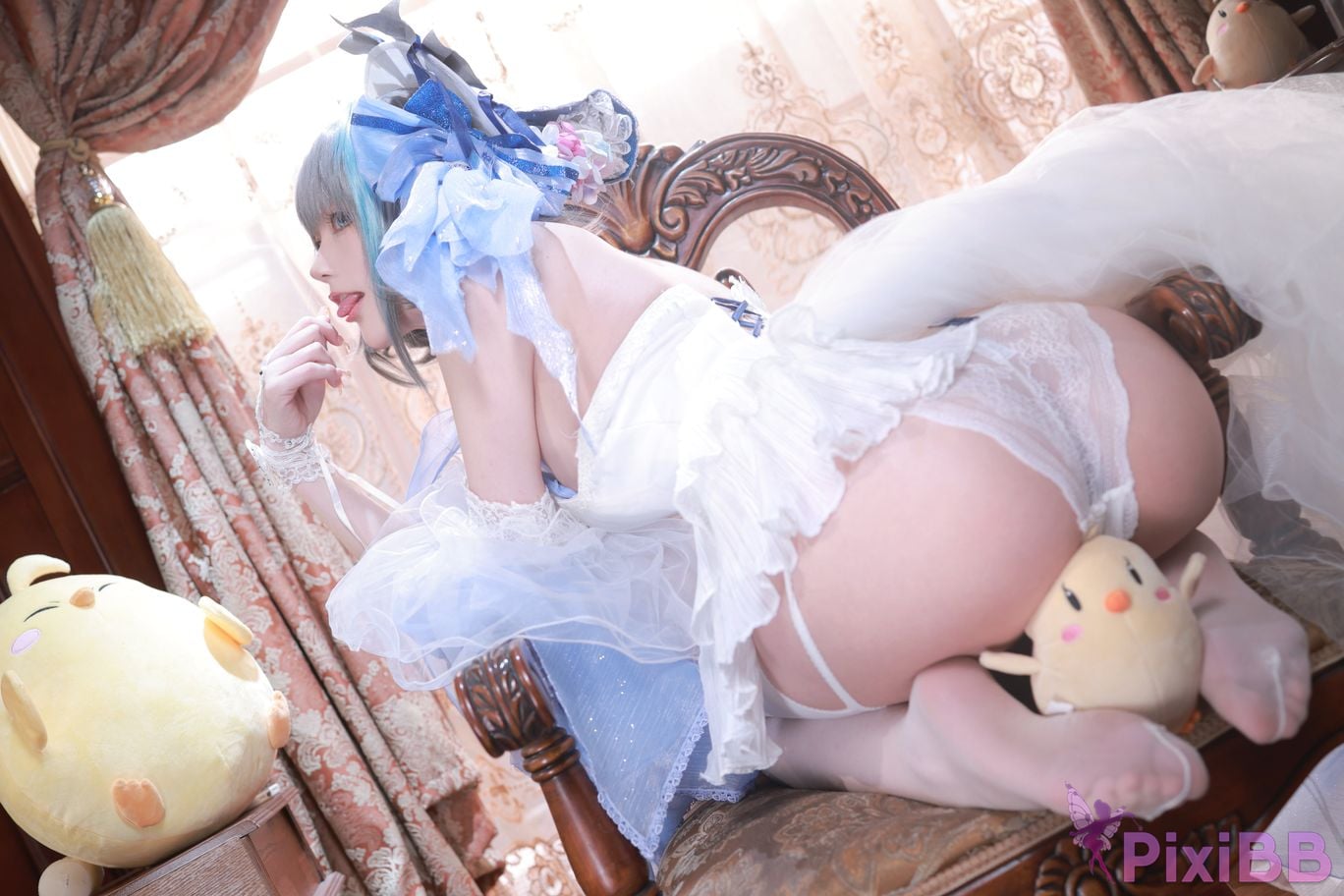 Cosplay cheese block wii Cheshire dress PixiBB.COM 041