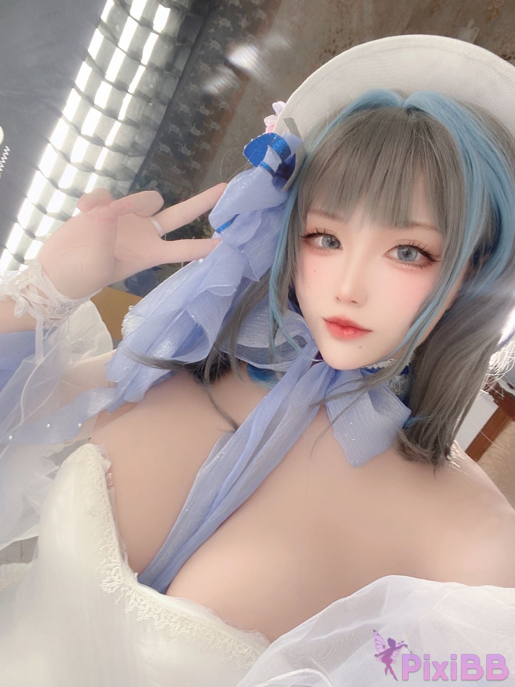 Cosplay cheese block wii Cheshire dress PixiBB.COM 044