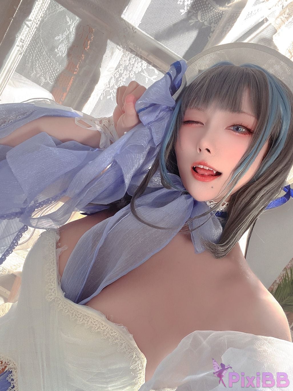 Cosplay cheese block wii Cheshire dress PixiBB.COM 052