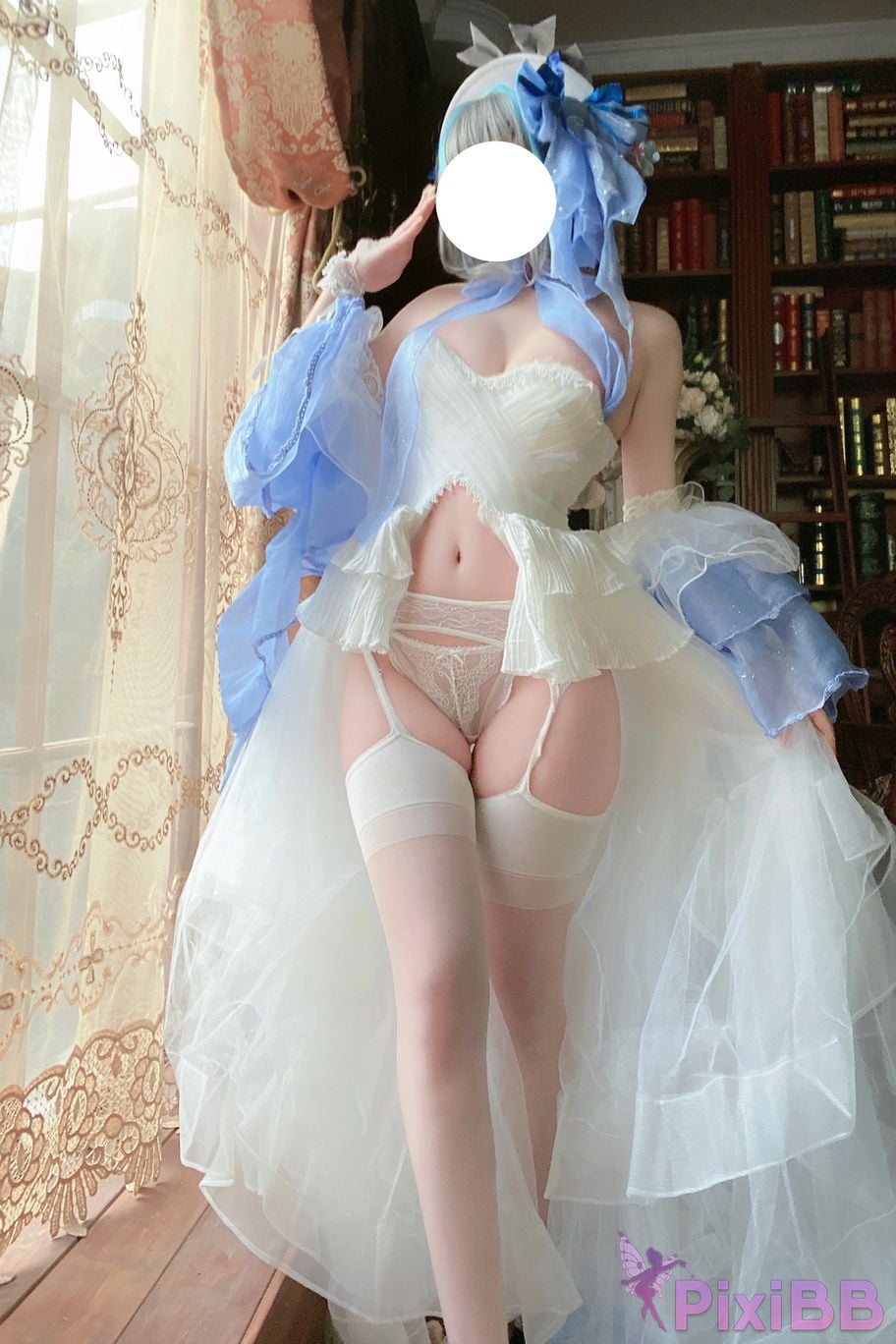 Cosplay cheese block wii Cheshire dress PixiBB.COM 056