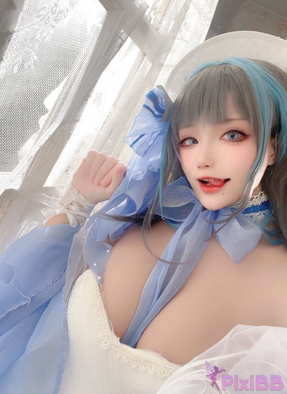 Cosplay cheese block wii Cheshire dress PixiBB.COM 058