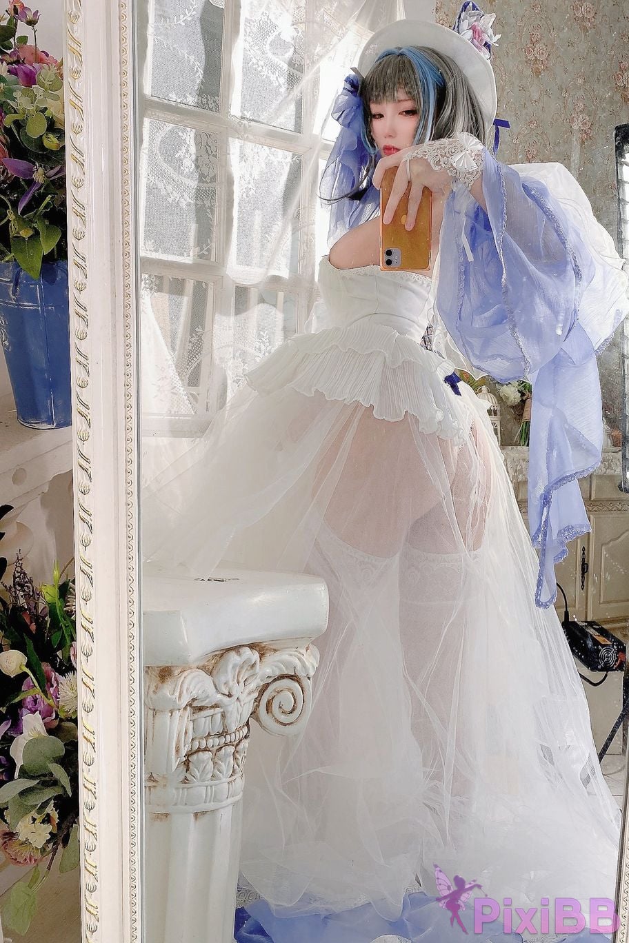 Cosplay cheese block wii Cheshire dress PixiBB.COM 075