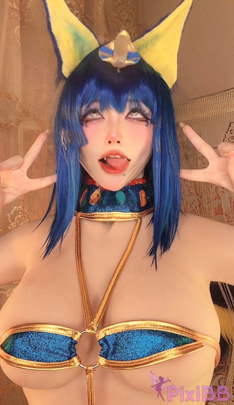 Cosplay cheese block wii Egyptian cat PixiBB.COM 008