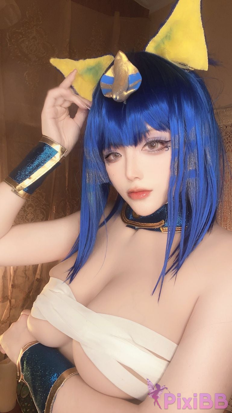 Cosplay cheese block wii Egyptian cat PixiBB.COM 017