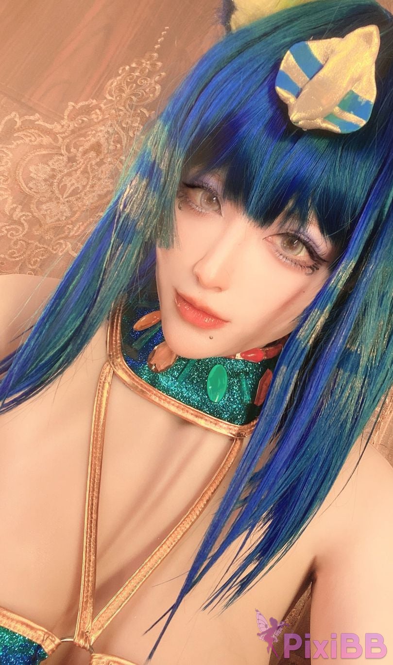 Cosplay cheese block wii Egyptian cat PixiBB.COM 020