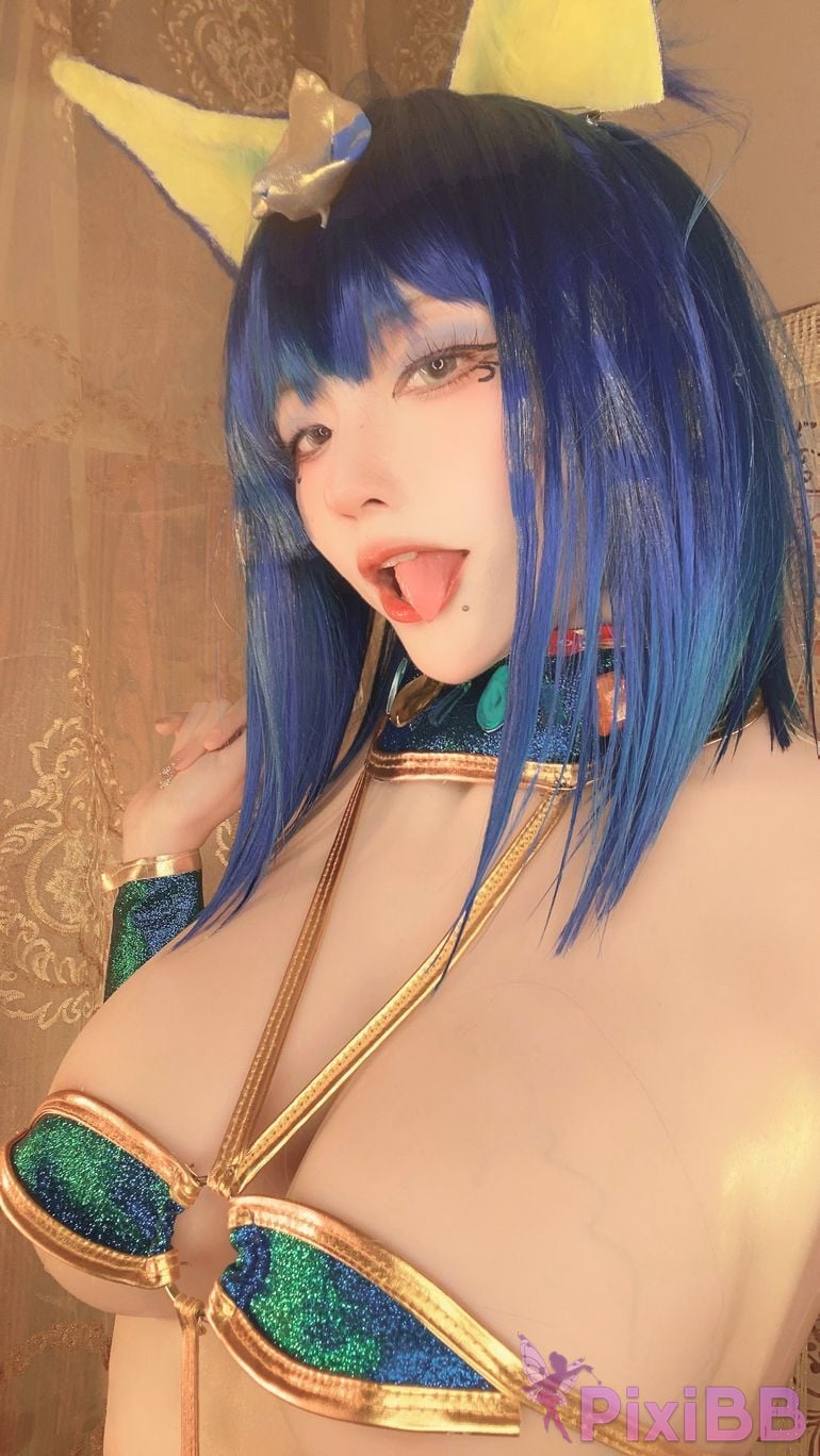 Cosplay cheese block wii Egyptian cat PixiBB.COM 031