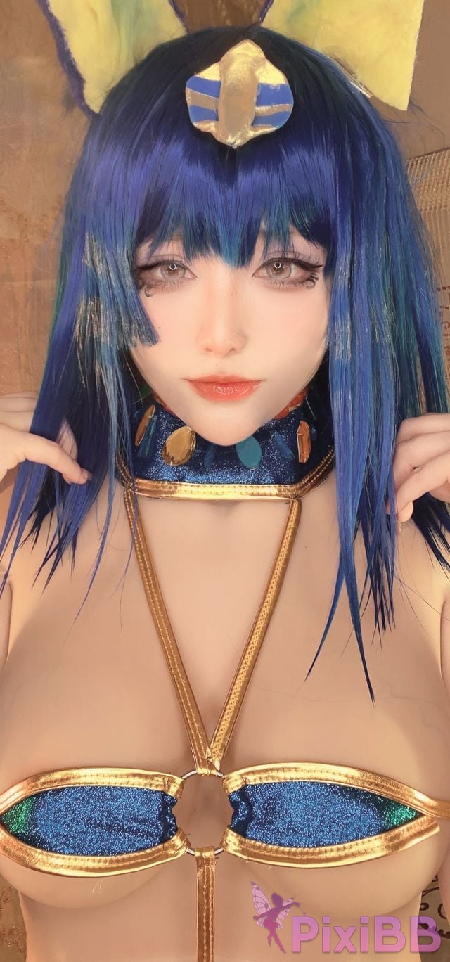 Cosplay cheese block wii Egyptian cat PixiBB.COM 032