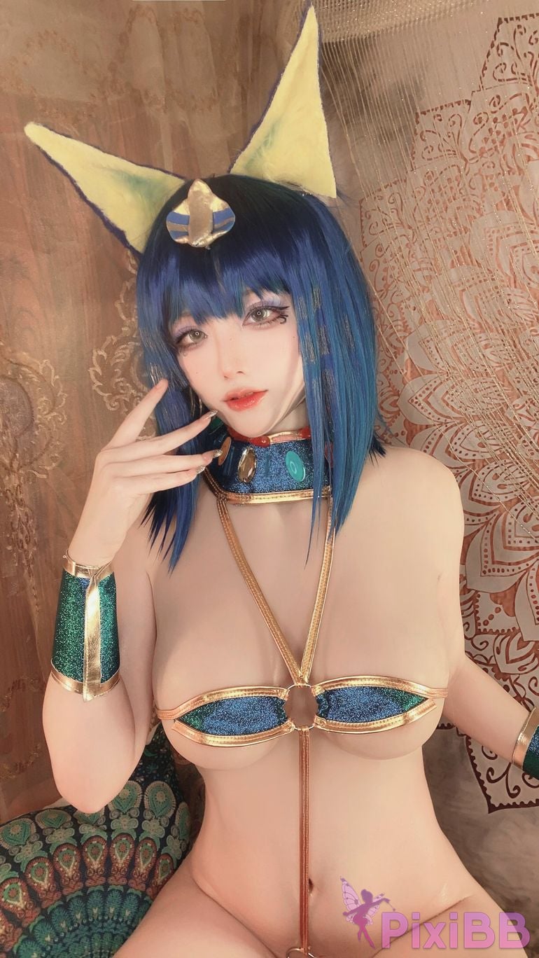 Cosplay cheese block wii Egyptian cat PixiBB.COM 051