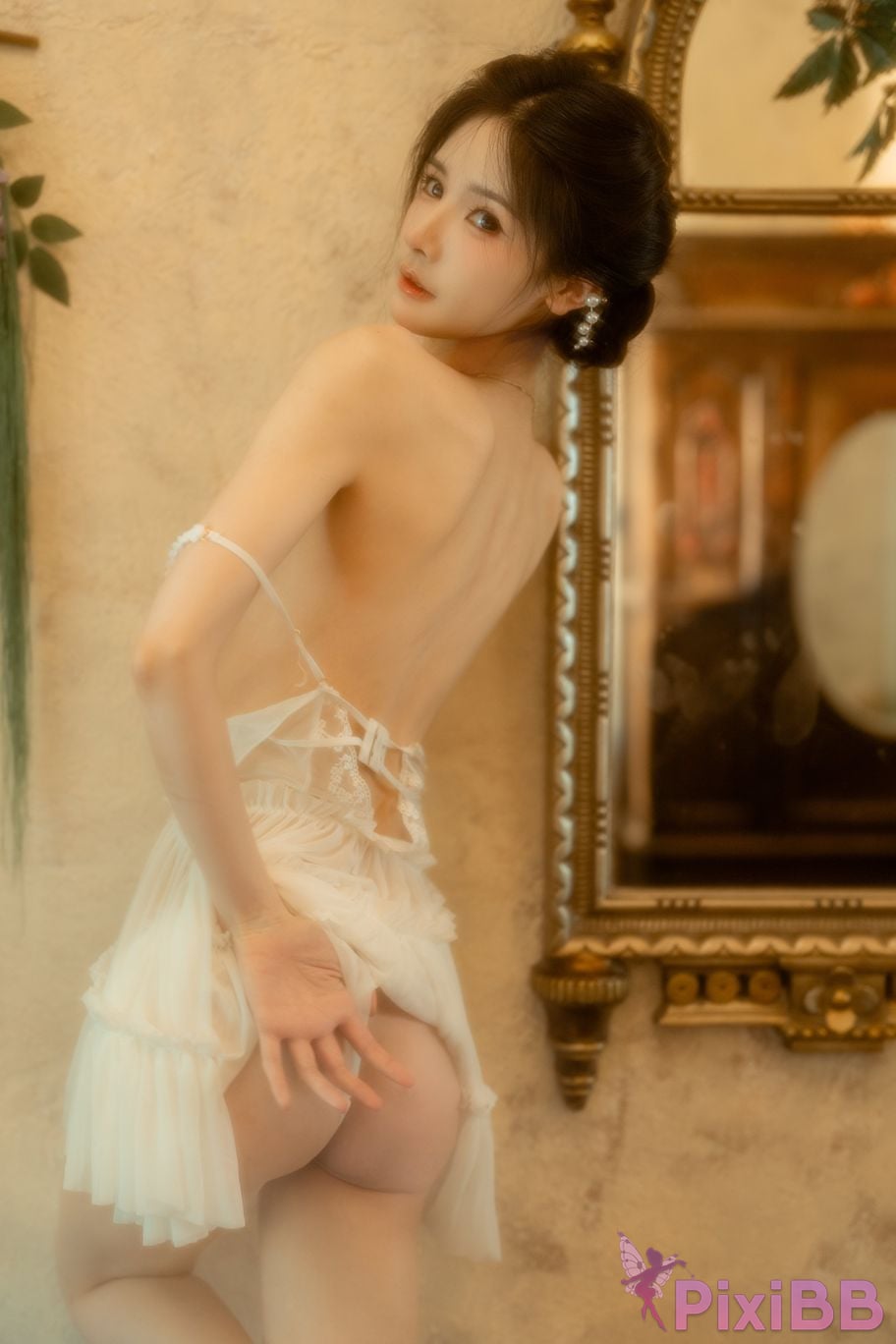 Cosplayer orange meow sauce Member Highlights Orange white dress PixiBB.COM 010