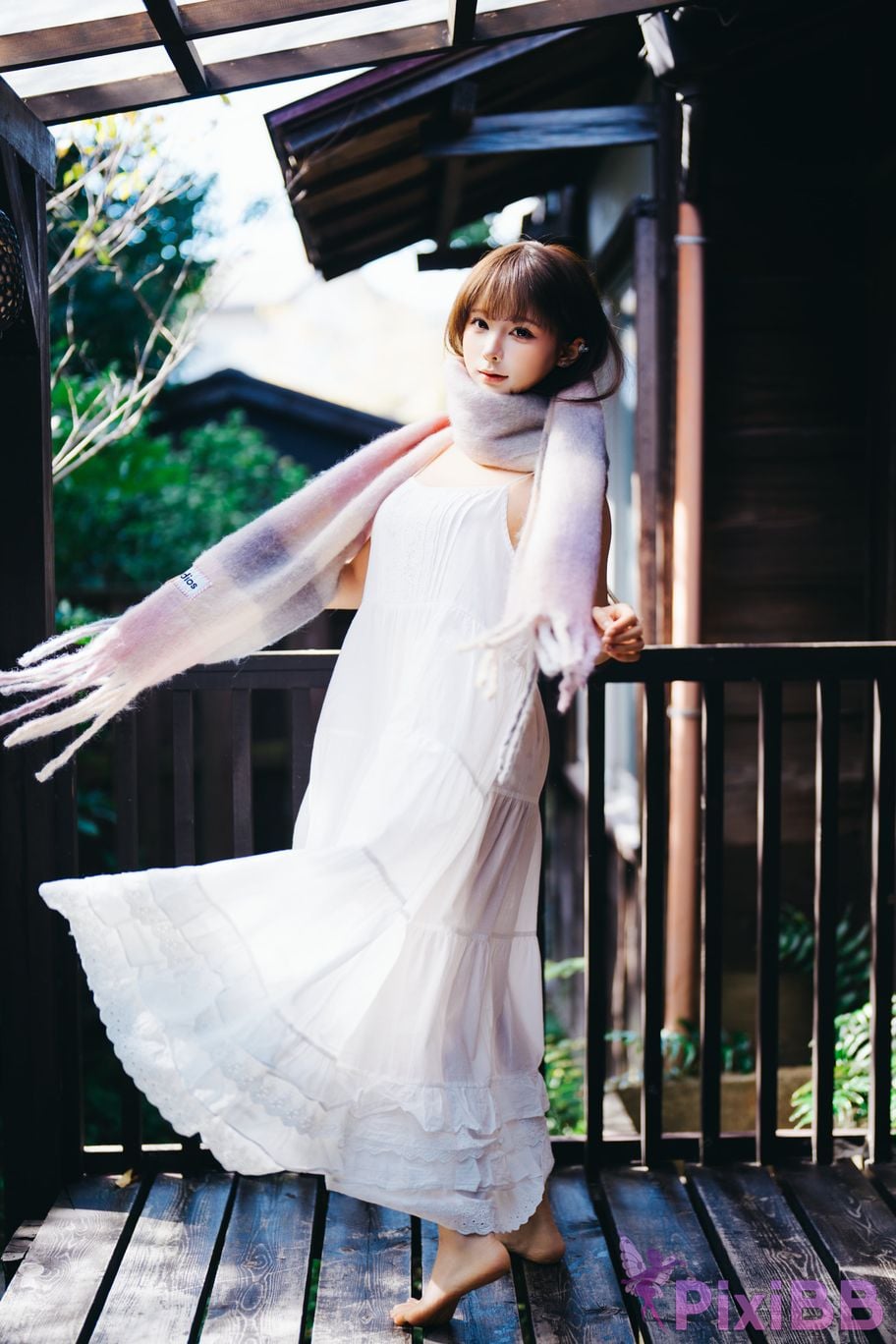 Cosplayer Stupid Momo chunmomo winter day PixiBB.COM 023