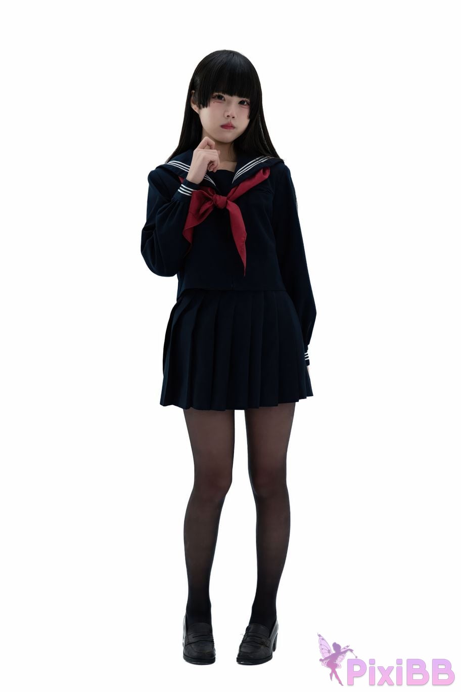 Cosplayer Shimizu Nagi Juniors uniform PixiBB.COM 001
