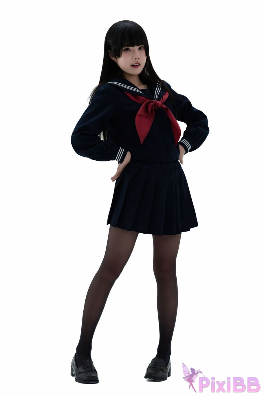 Cosplayer Shimizu Nagi Juniors uniform PixiBB.COM 002