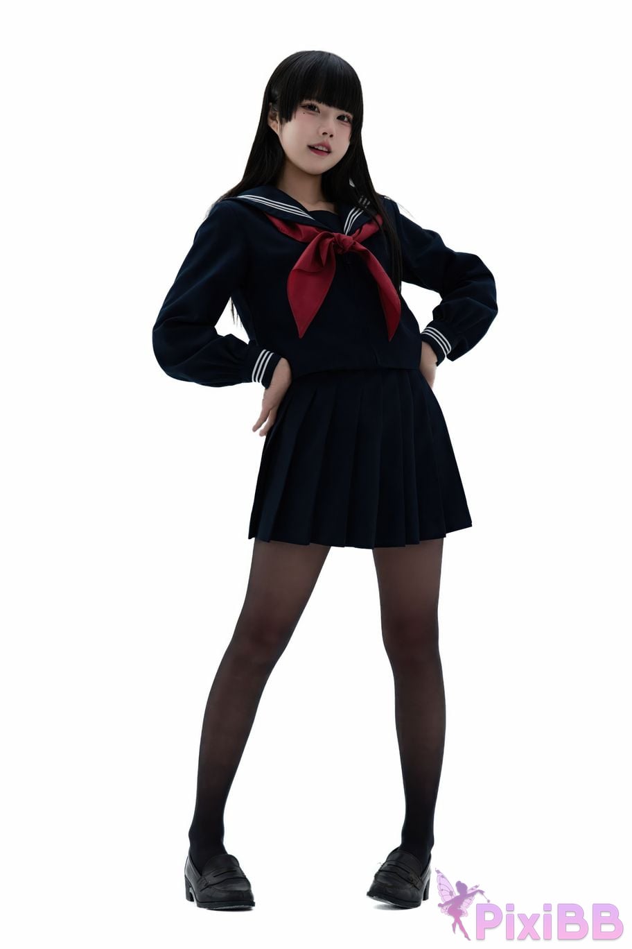 Cosplayer Shimizu Nagi Juniors uniform PixiBB.COM 003