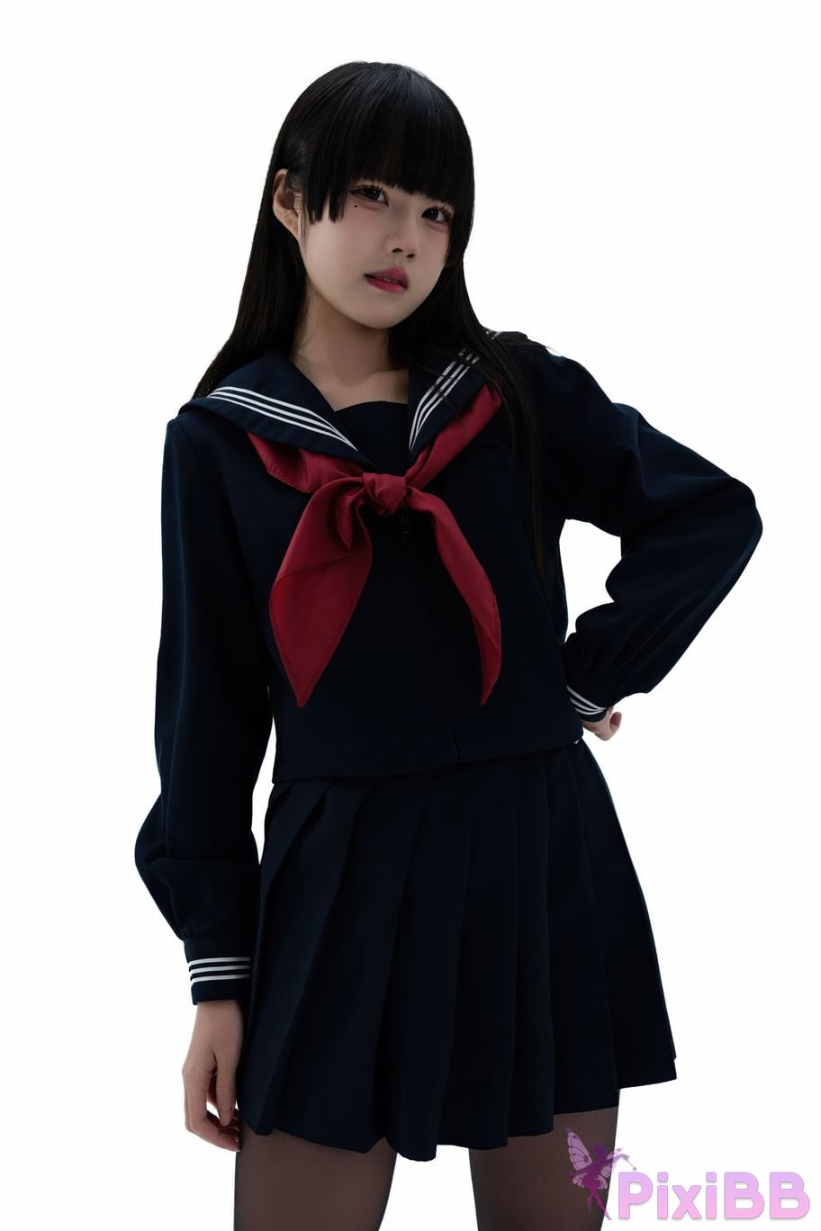 Cosplayer Shimizu Nagi Juniors uniform PixiBB.COM 004